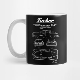 Tucker Automobile Patent White Mug